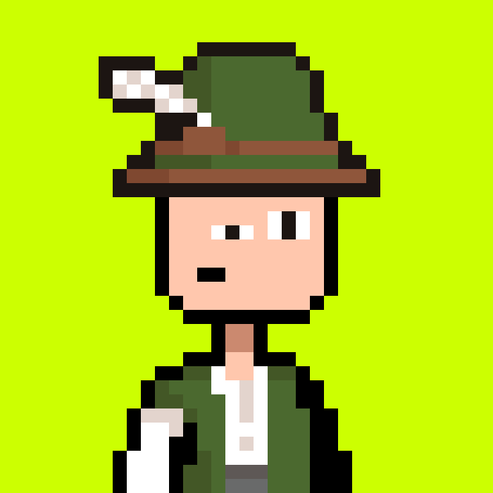 The Feather Hat pixel folk
